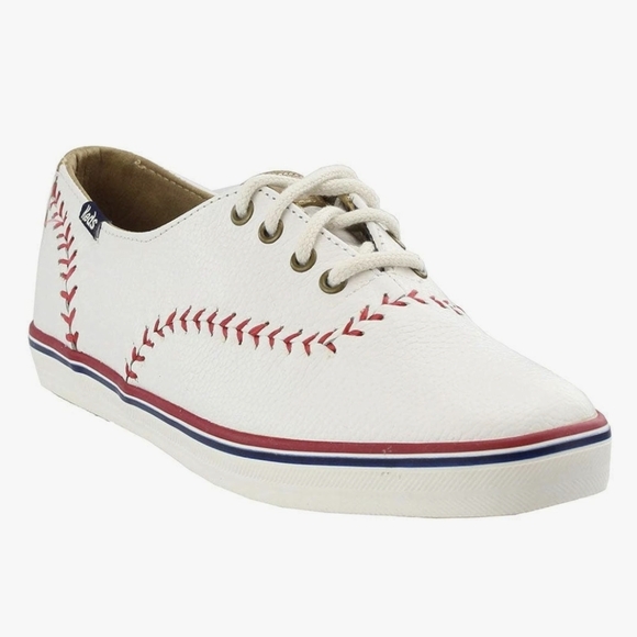 Keds Shoes - NWOT Keds & Toronto Blue Jays White Canvas Sneakers w/ Red Stitching (US 6.5)